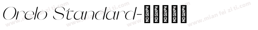 Orelo Standard字体转换